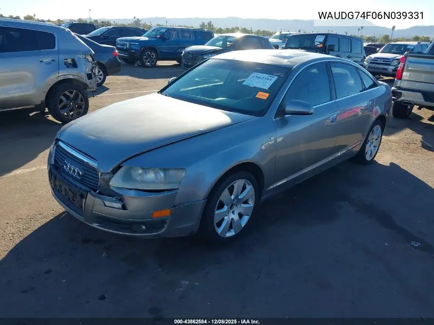WAUDG74F06N039331 2006 Audi A6 3.2