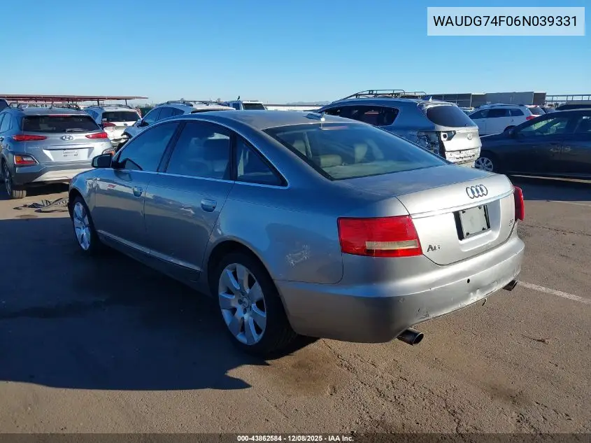WAUDG74F06N039331 2006 Audi A6 3.2