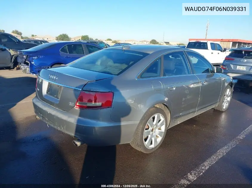 WAUDG74F06N039331 2006 Audi A6 3.2