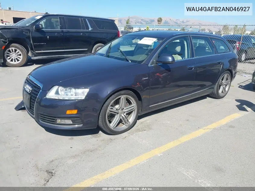 2010 Audi A6 3.0 Premium VIN: WAU4GAFB2AN046927 Lot: 45574096