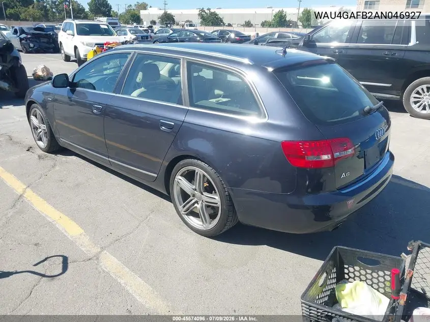 2010 Audi A6 3.0 Premium VIN: WAU4GAFB2AN046927 Lot: 45574096