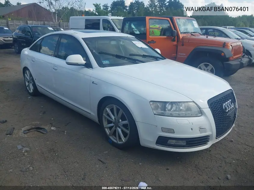 2010 Audi A6 3.0 Premium VIN: WAUKGAFB5AN076401 Lot: 45579211