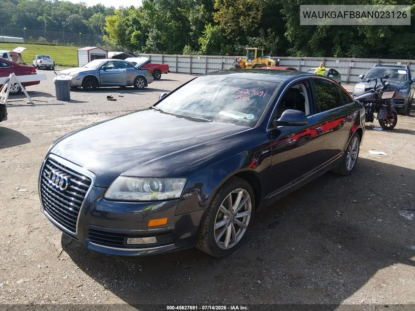 2010 Audi A6 3.0 Premium VIN: WAUKGAFB8AN023126 Lot: 45627691