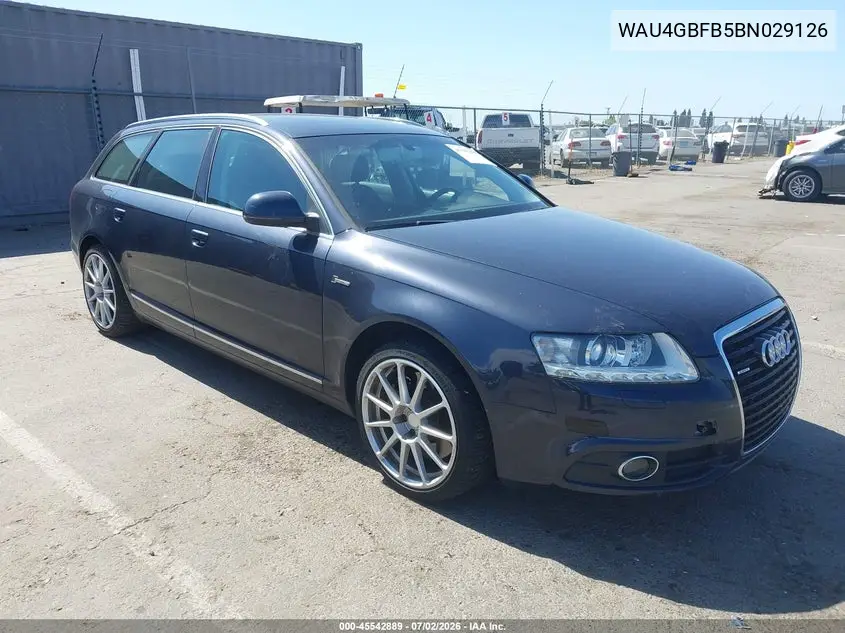 2011 Audi A6 3.0 Premium VIN: WAU4GBFB5BN029126 Lot: 45542889
