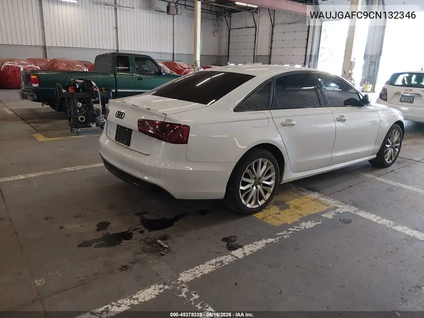 2012 Audi A6 3.0 Premium VIN: WAUJGAFC9CN132346 Lot: 45378339