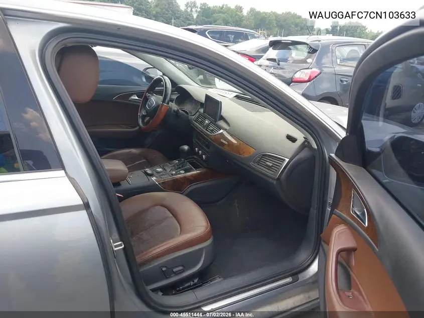 2012 Audi A6 3.0T Premium Plus VIN: WAUGGAFC7CN103633 Lot: 45511444