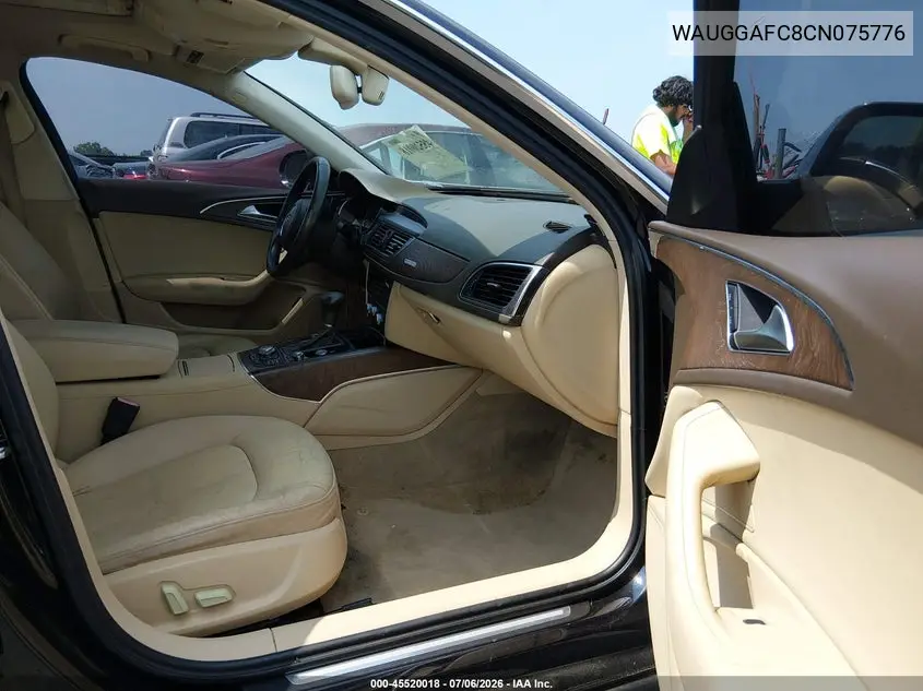 2012 Audi A6 3.0T Premium Plus VIN: WAUGGAFC8CN075776 Lot: 45520018