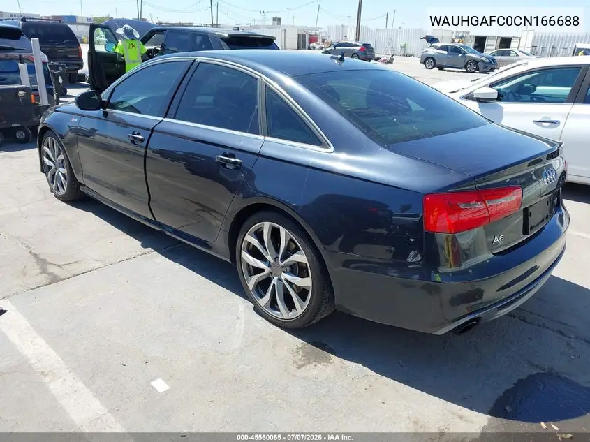 2012 Audi A6 3.0T Prestige VIN: WAUHGAFC0CN166688 Lot: 45560065