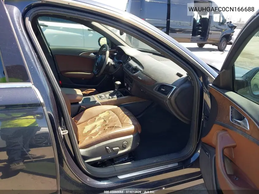 2012 Audi A6 3.0T Prestige VIN: WAUHGAFC0CN166688 Lot: 45560065