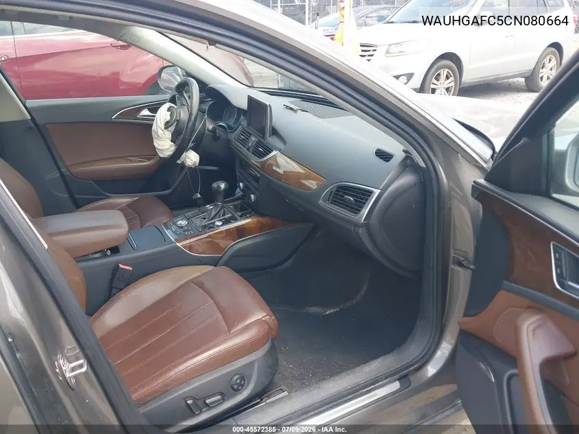 2012 Audi A6 3.0T Prestige VIN: WAUHGAFC5CN080664 Lot: 45572385