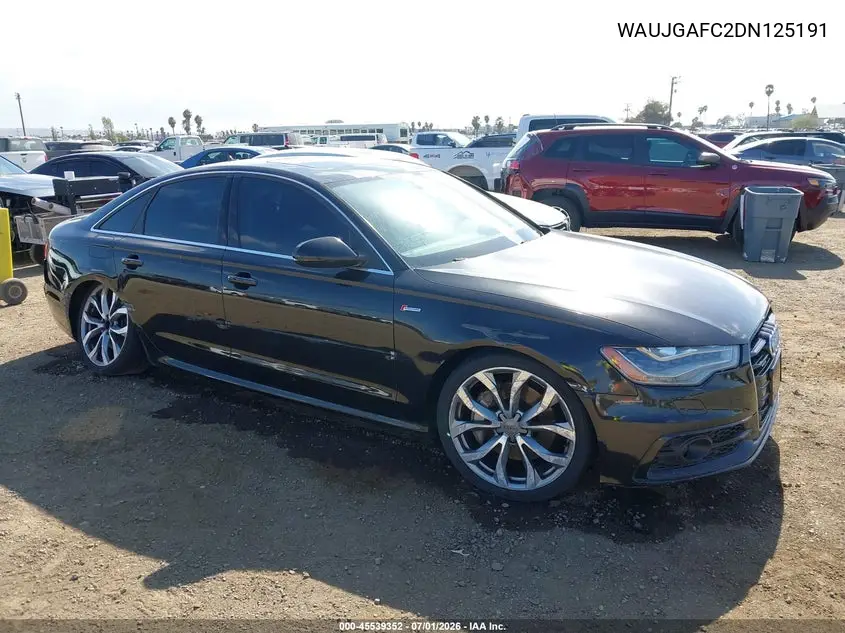 2013 Audi A6 3.0T Premium VIN: WAUJGAFC2DN125191 Lot: 45539352