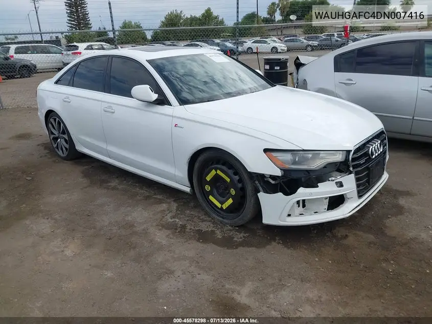 2013 Audi A6 3.0T Premium VIN: WAUHGAFC4DN007416 Lot: 45578298