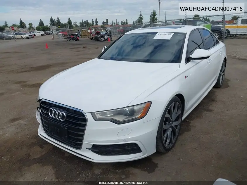 2013 Audi A6 3.0T Premium VIN: WAUHGAFC4DN007416 Lot: 45578298