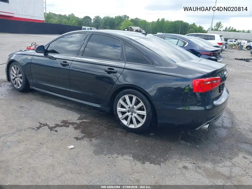 2013 Audi A6 3.0T Premium VIN: WAUHGAFC4DN020814 Lot: 45582366