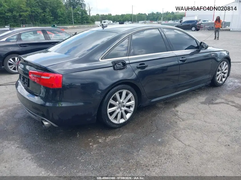 2013 Audi A6 3.0T Premium VIN: WAUHGAFC4DN020814 Lot: 45582366