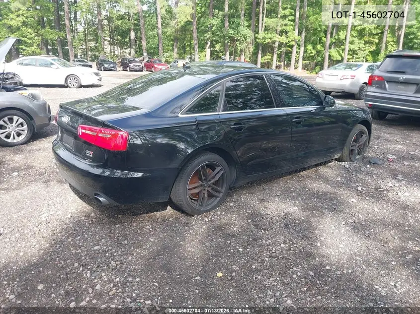 2013 Audi A6 2.0T Premium VIN: WAUFFAFC5DN015521 Lot: 45602704