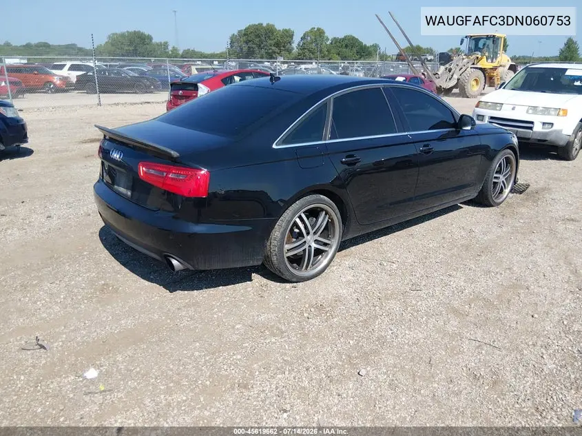 2013 Audi A6 2.0T Premium VIN: WAUGFAFC3DN060753 Lot: 45619662