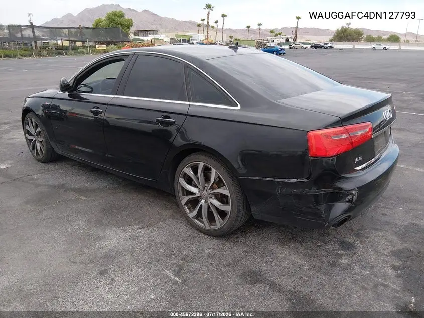 2013 Audi A6 3.0T Premium VIN: WAUGGAFC4DN127793 Lot: 45672386