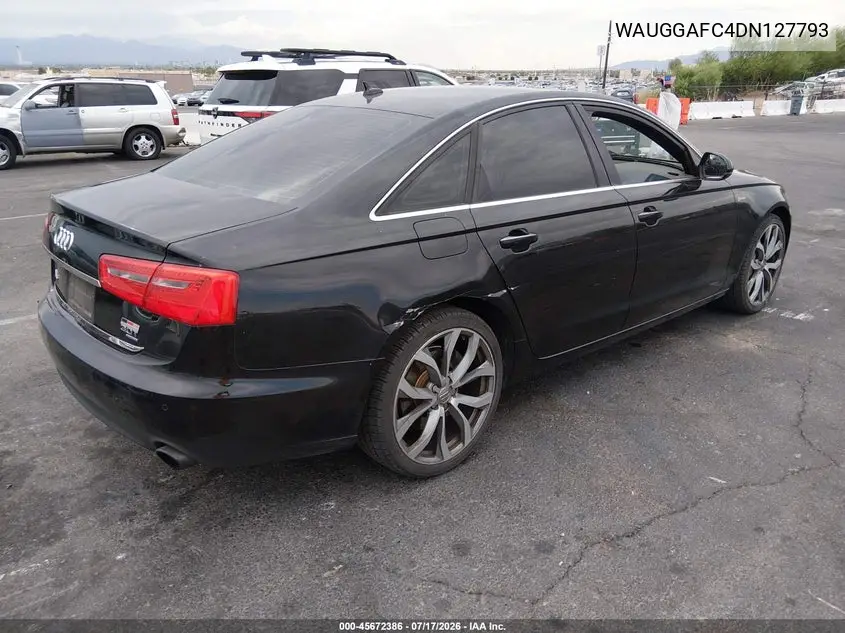 2013 Audi A6 3.0T Premium VIN: WAUGGAFC4DN127793 Lot: 45672386
