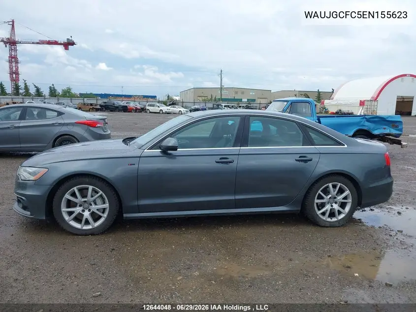 2014 Audi A6 3.0 Technik VIN: WAUJGCFC5EN155623 Lot: 12644048