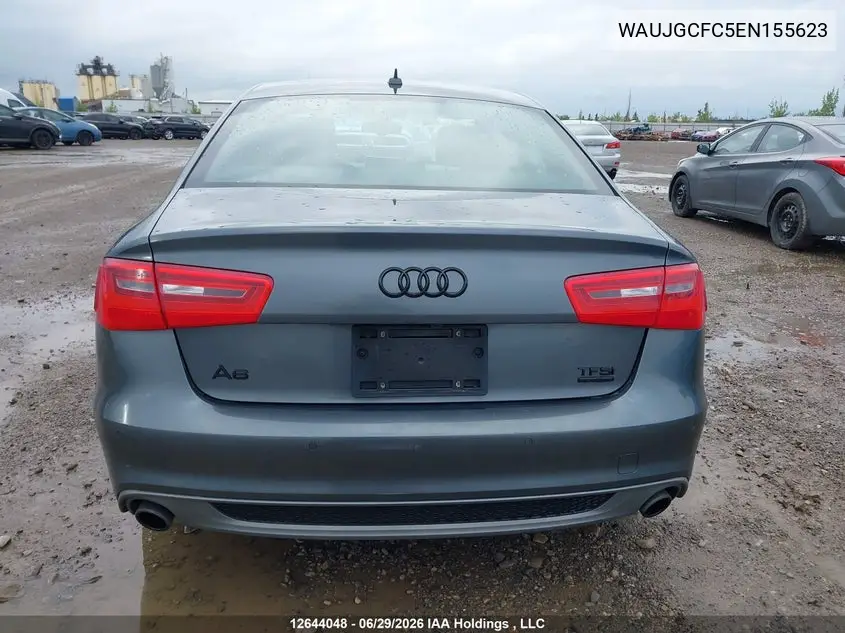 2014 Audi A6 3.0 Technik VIN: WAUJGCFC5EN155623 Lot: 12644048