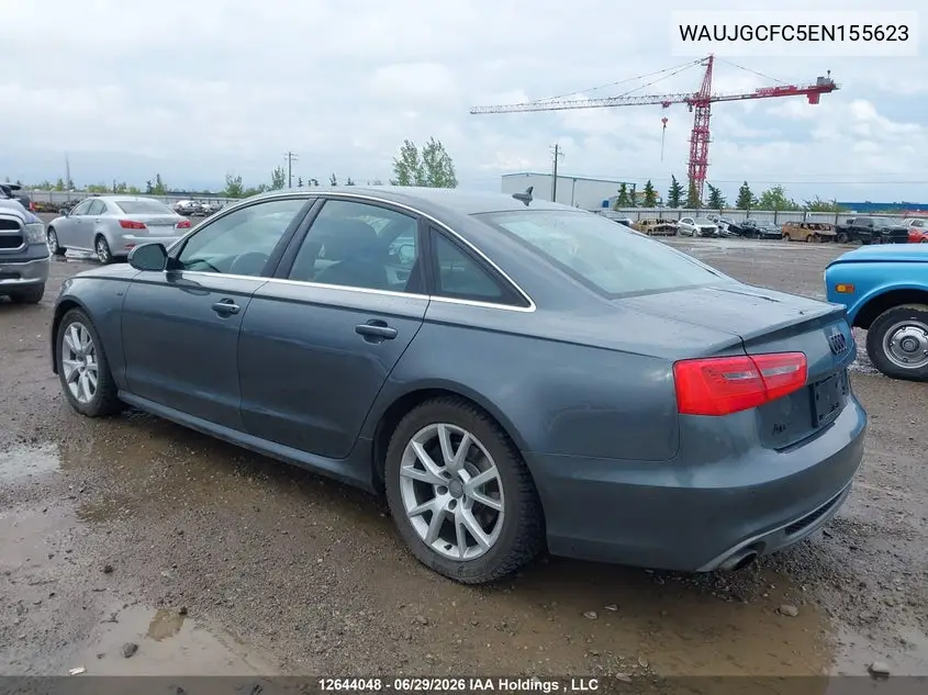 2014 Audi A6 3.0 Technik VIN: WAUJGCFC5EN155623 Lot: 12644048
