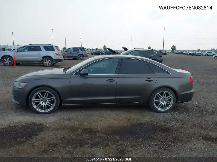 2014 Audi A6 Premium VIN: WAUFFCFC7EN082814 Lot: 30094516