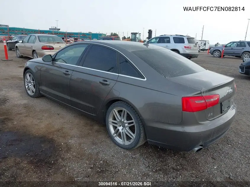 2014 Audi A6 Premium VIN: WAUFFCFC7EN082814 Lot: 30094516