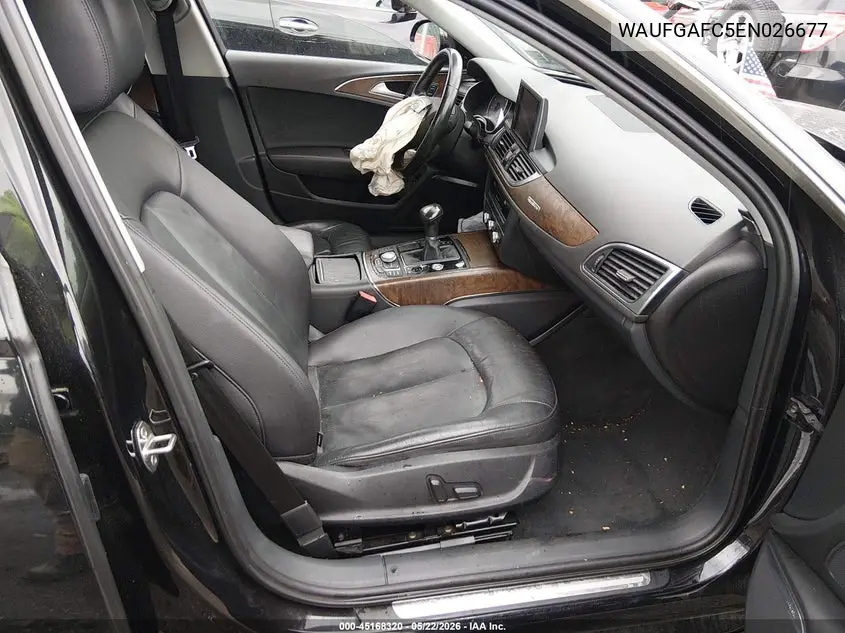 2014 Audi A6 3.0T Premium Plus VIN: WAUFGAFC5EN026677 Lot: 45168320