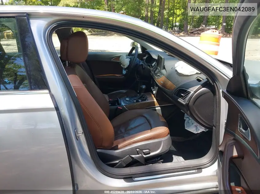 2014 Audi A6 2.0T Premium VIN: WAUGFAFC3EN042089 Lot: 45289428