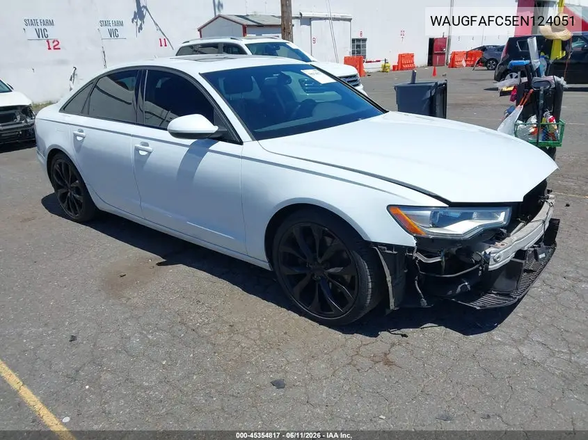 2014 Audi A6 2.0T Premium VIN: WAUGFAFC5EN124051 Lot: 45354817