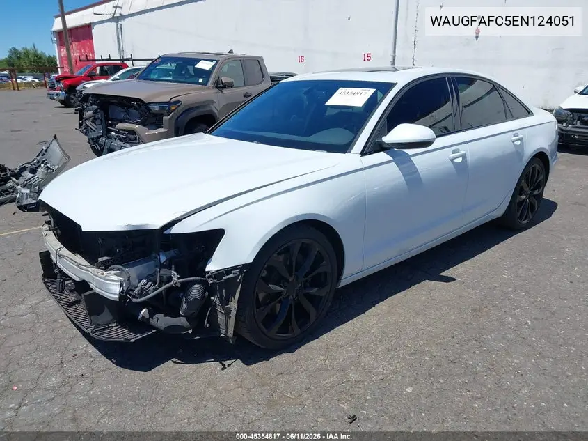 2014 Audi A6 2.0T Premium VIN: WAUGFAFC5EN124051 Lot: 45354817