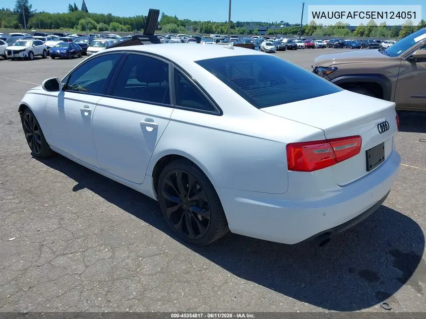 2014 Audi A6 2.0T Premium VIN: WAUGFAFC5EN124051 Lot: 45354817