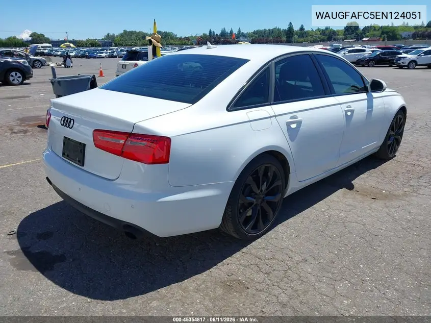 2014 Audi A6 2.0T Premium VIN: WAUGFAFC5EN124051 Lot: 45354817