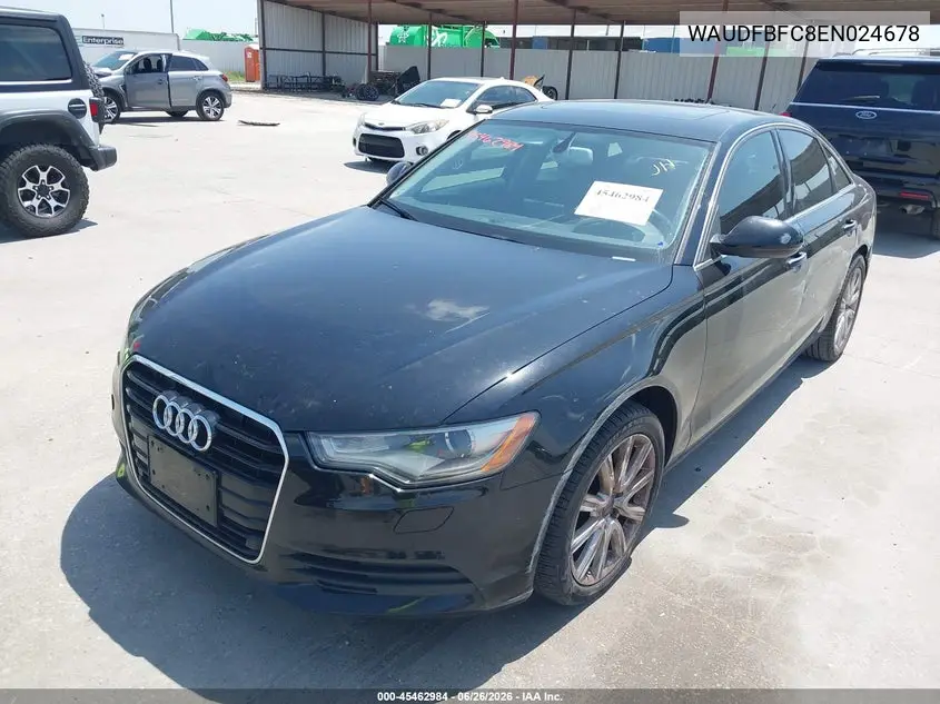 2014 Audi A6 2.0T Premium VIN: WAUDFBFC8EN024678 Lot: 45462984