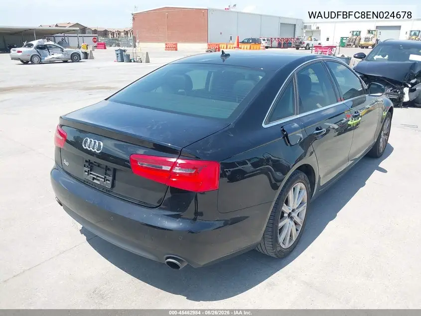 2014 Audi A6 2.0T Premium VIN: WAUDFBFC8EN024678 Lot: 45462984