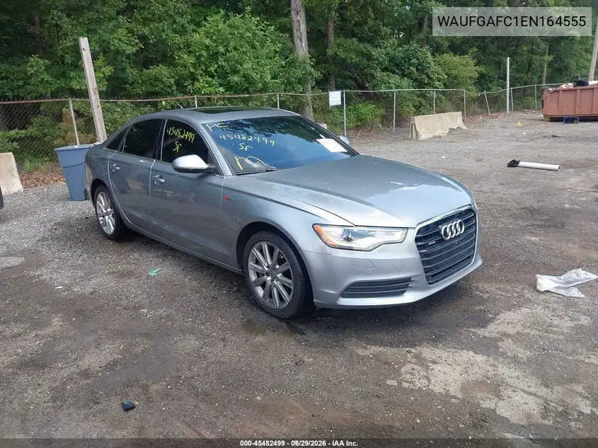 2014 Audi A6 3.0T Premium Plus VIN: WAUFGAFC1EN164555 Lot: 45482499