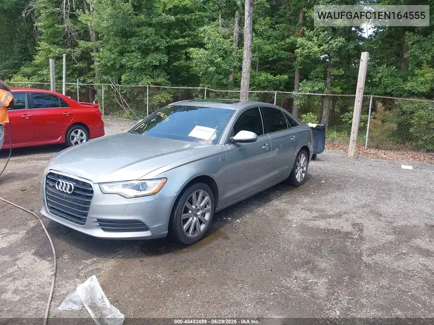 2014 Audi A6 3.0T Premium Plus VIN: WAUFGAFC1EN164555 Lot: 45482499