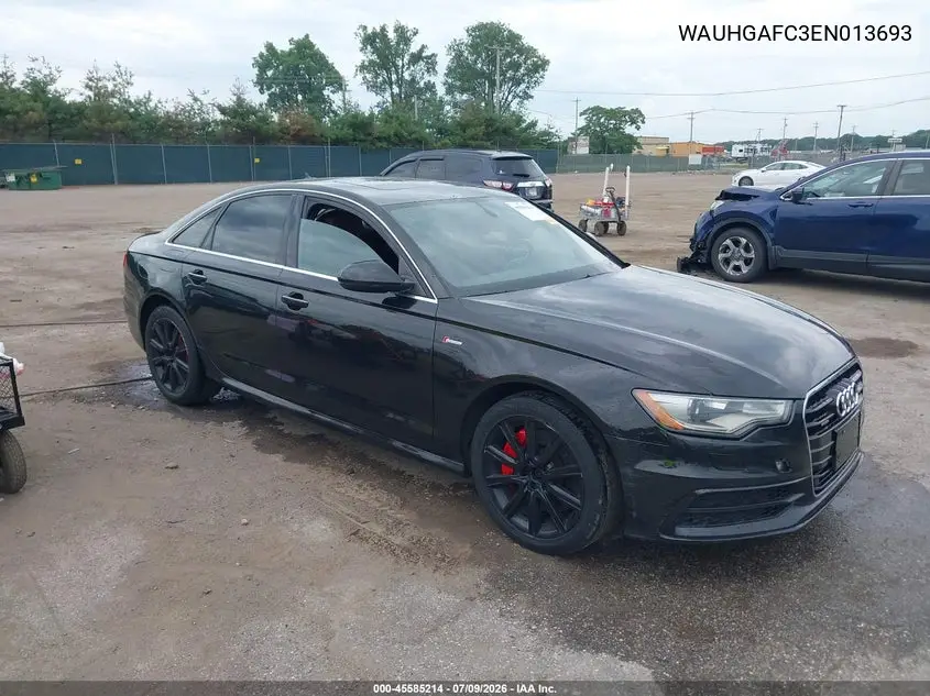 2014 Audi A6 3.0T Premium Plus VIN: WAUHGAFC3EN013693 Lot: 45585214