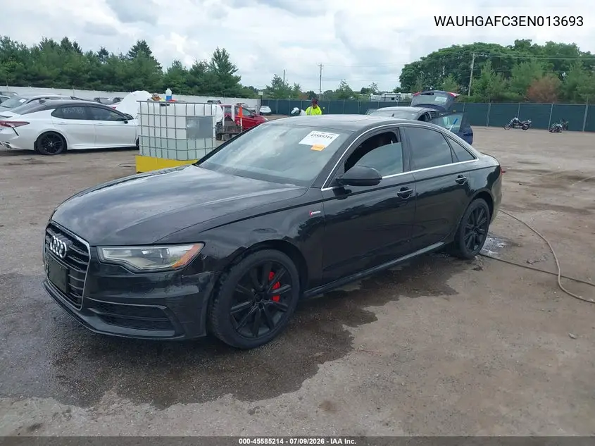 2014 Audi A6 3.0T Premium Plus VIN: WAUHGAFC3EN013693 Lot: 45585214