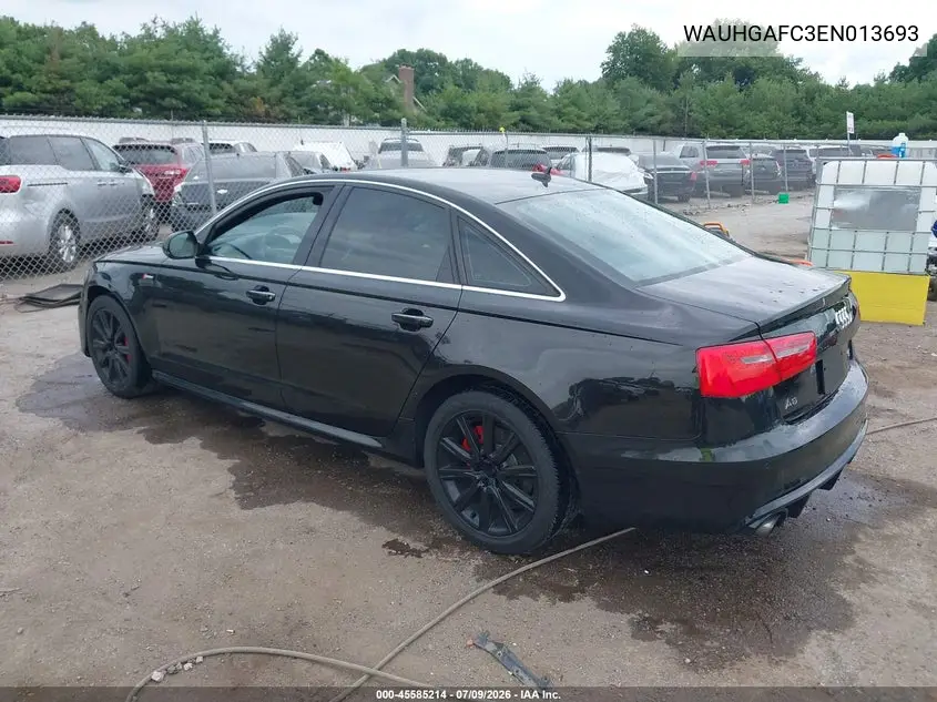2014 Audi A6 3.0T Premium Plus VIN: WAUHGAFC3EN013693 Lot: 45585214