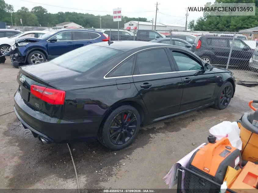2014 Audi A6 3.0T Premium Plus VIN: WAUHGAFC3EN013693 Lot: 45585214