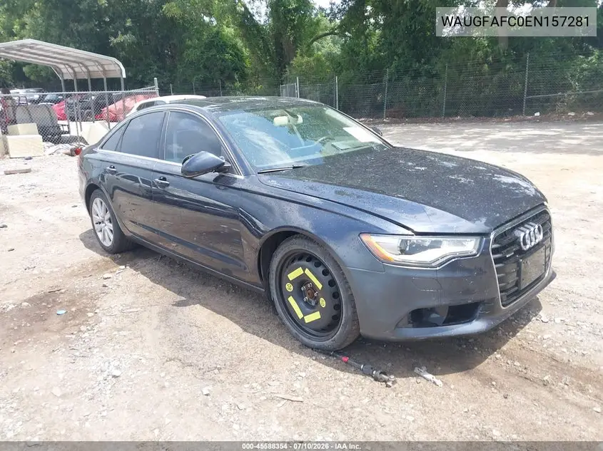 2014 Audi A6 2.0T Premium VIN: WAUGFAFC0EN157281 Lot: 45588354