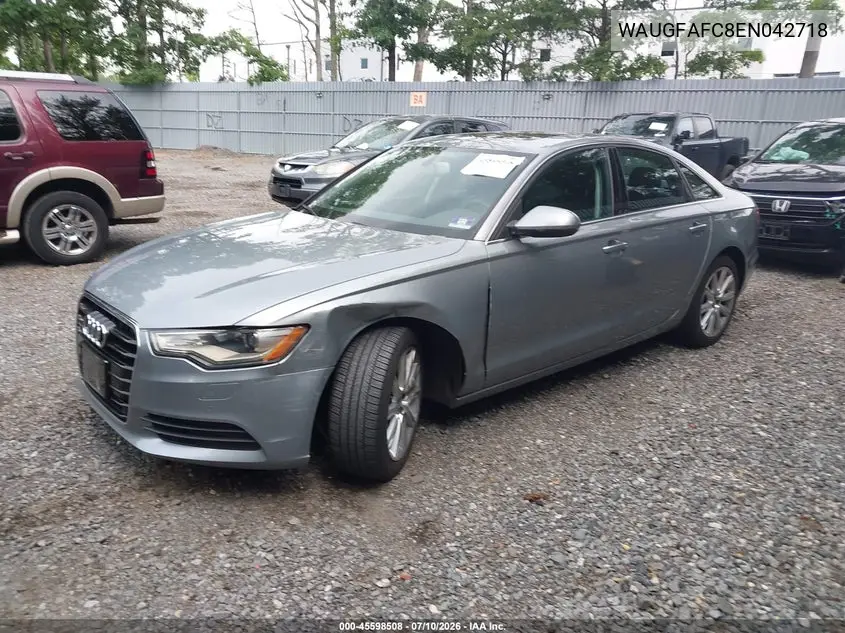 2014 Audi A6 2.0T Premium VIN: WAUGFAFC8EN042718 Lot: 45598508