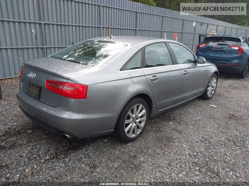 2014 Audi A6 2.0T Premium VIN: WAUGFAFC8EN042718 Lot: 45598508