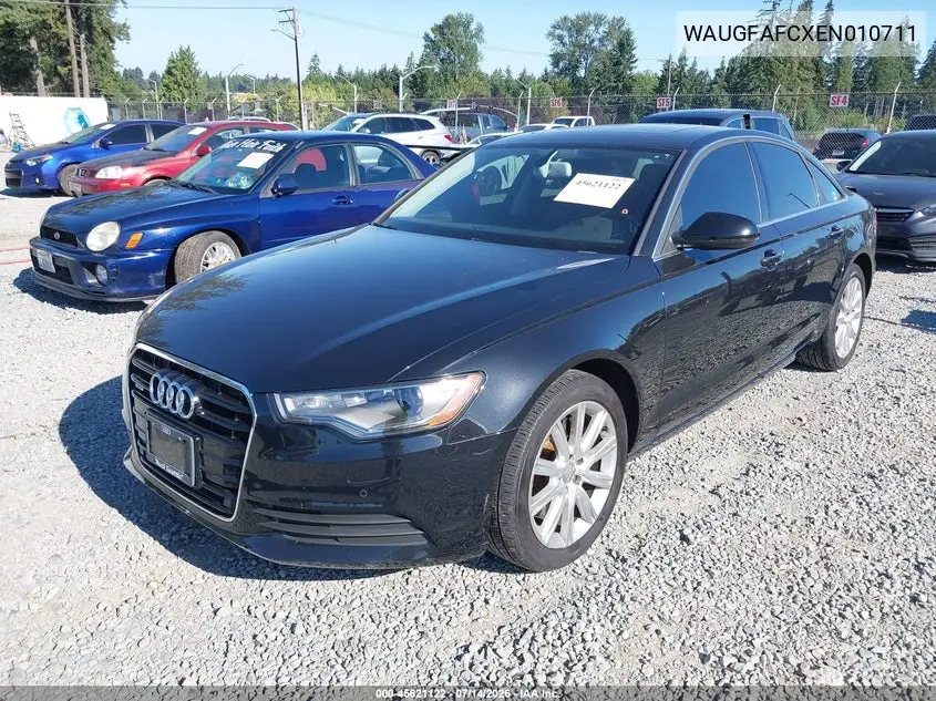 2014 Audi A6 2.0T Premium VIN: WAUGFAFCXEN010711 Lot: 45621122