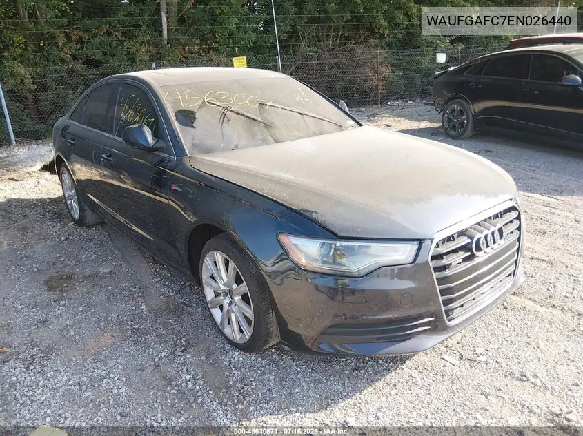 2014 Audi A6 3.0T Premium Plus VIN: WAUFGAFC7EN026440 Lot: 45630671