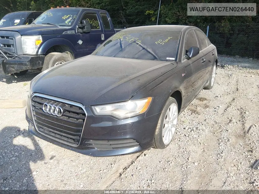 2014 Audi A6 3.0T Premium Plus VIN: WAUFGAFC7EN026440 Lot: 45630671