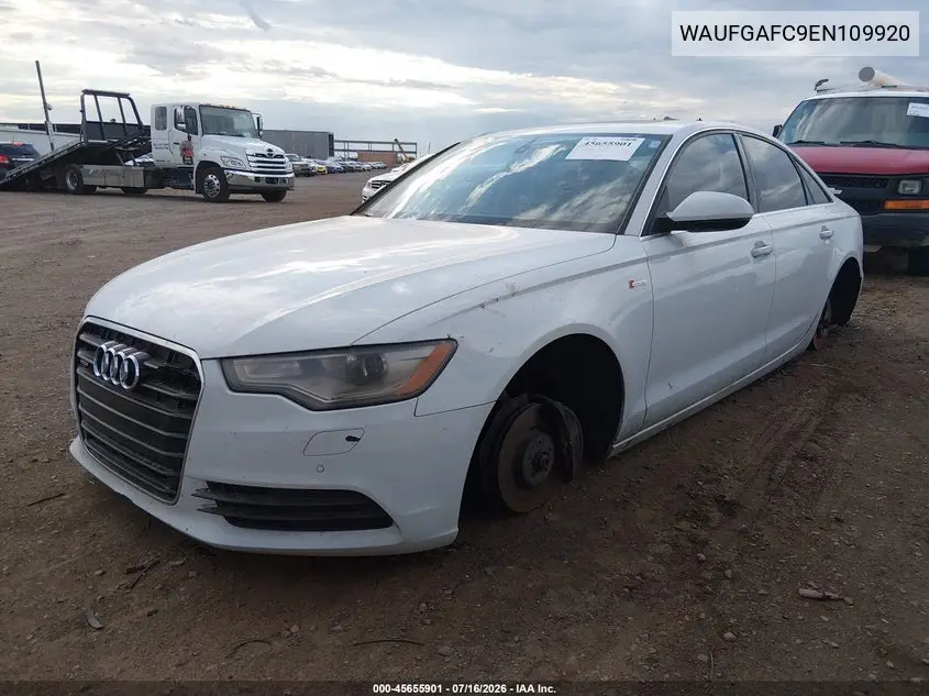 2014 Audi A6 3.0T Premium Plus VIN: WAUFGAFC9EN109920 Lot: 45655901