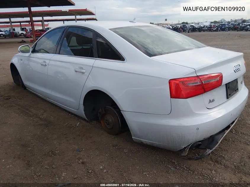 2014 Audi A6 3.0T Premium Plus VIN: WAUFGAFC9EN109920 Lot: 45655901